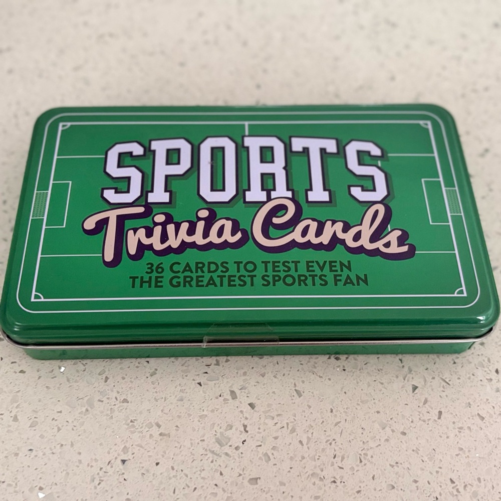 Green Sports Trivia Cards